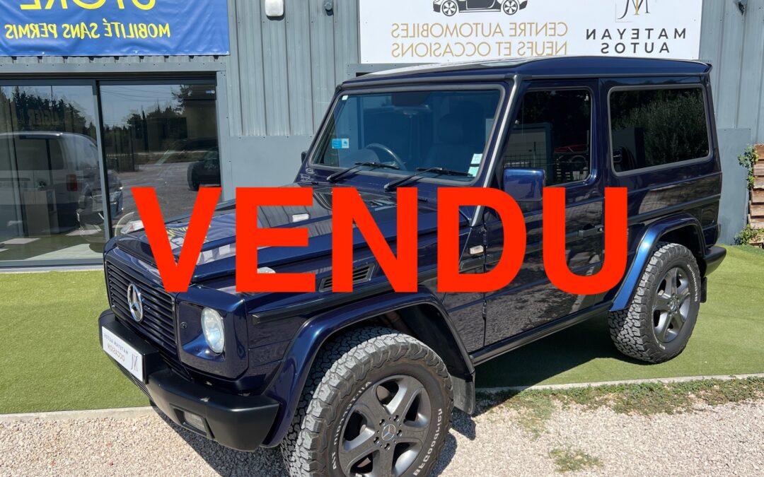 MERCEDES CLASSE G – 320 V6 215CH – CHASSIS COURT –